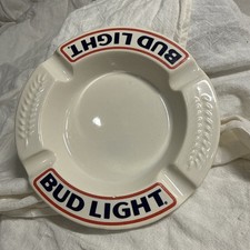 BUD LIGHT Ashtray White