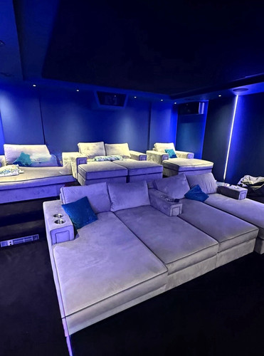 Custom home cinema - , sofa