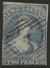 NEW ZEALAND SG10 2d Blue