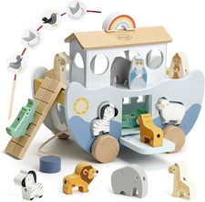 Wooden Noahs Ark Toy -