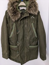 Evisu Jacket Military Green Medium Hooded