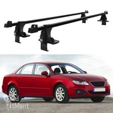 54" Car Lockable Bare Roof Rack Cross Bars Luggage Cargo Carrier For Seat Exeo
