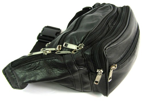 Black soft real - leather, bum