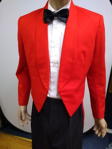 Red officers mess jacket - red,