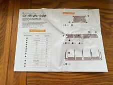 Fabric Canvas Wardrobe Clothes Storage w/Hanging Rails Cupboard Organizer