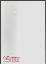 Alfa Romeo Accessories 1984-85 UK Market Brochure Alfasud Sprint 33 Alfetta GTV