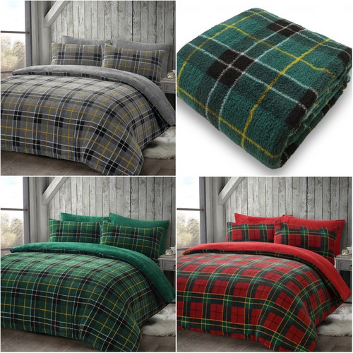 New tartan check teddy fleece - tartan,