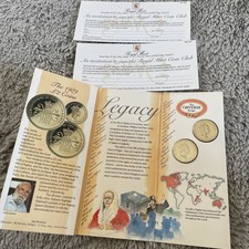 Royal Mint 1989 £2 Coin Set Bill of Rights & Claim of Rights set uncirculated