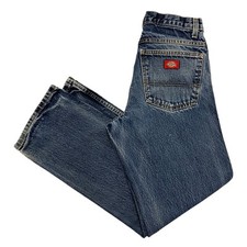 Dickies Jeans Regular Straight Fit Blue Mens 30W 30L 100% Denim Zip Fly 9393