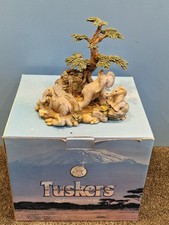 Tuskers Elephant Ornament Splashing Around 90945 - Boxed