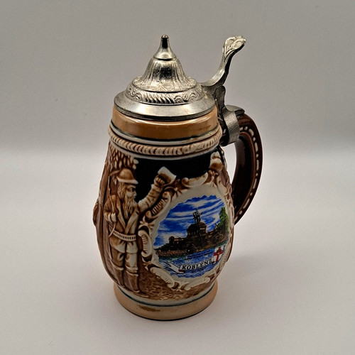 Ceramic beer stein koblenz - ceramic, "koblenz"