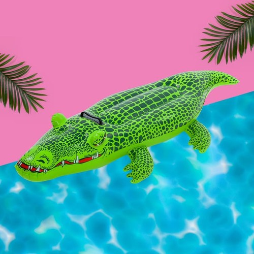 Inflatable crocodile lilo - inflatable,