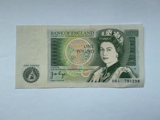 ENGLAND 1 POUND BANKNOTE 1978