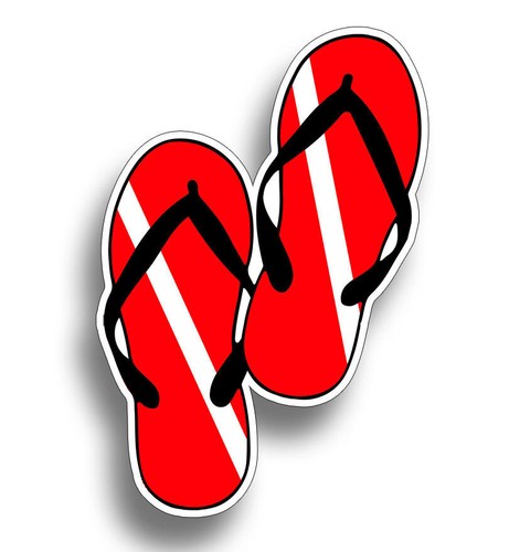 Diver down flip flop scuba - down,