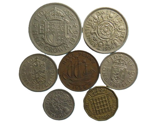 1956 great britain coin year - 1956,
