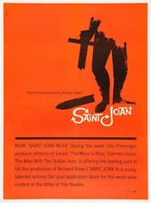 Saint Joan poster by Saul Bass