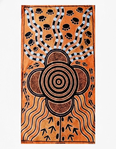 Tea towel aboriginal - tea,