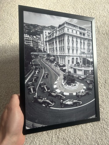 Monaco framed print - f1,