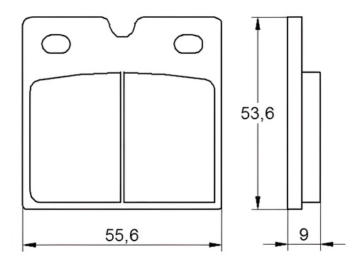 Front recessed brake - recessed,