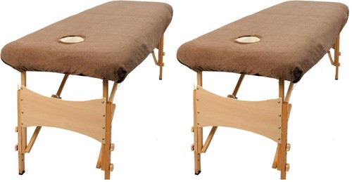 Massage table cover with face - table,