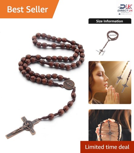 Classic brown catholic rosary - classic,