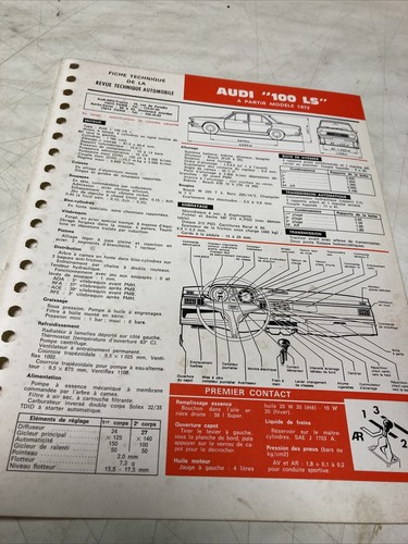 Automobile technical sheet - technical,