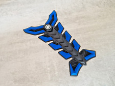 3D  Blue Rubber Motorcycle