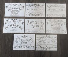 x8 A4 MEGA SAVE French Furniture Wall Shabby Chic Paint Art Craft Stencils