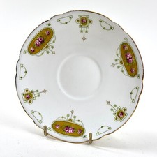 Shelley Late Foley Bone China Saucer Plate Pink Rose Gilt England 14cm