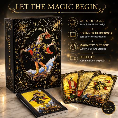 Luxury gold foil tarot - gold,