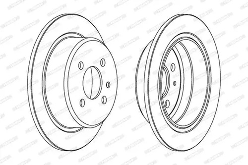 Brake disc solid ddf093 - disc,