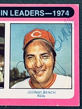  Johnny Bench Autographed