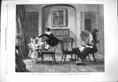 Original old antique print - original,