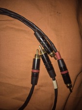 Pure Silver Hifi Interconnect Audiophile Cable RCA 60cm Pair Handmade