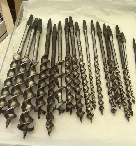Vintage auger bit hand brace - vintage,