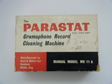 VINTAGE  PARASTAT GRAMOPHONE RECORD CLEANING MACHINE.