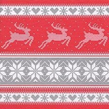 Red Nordic Stag Reindeer