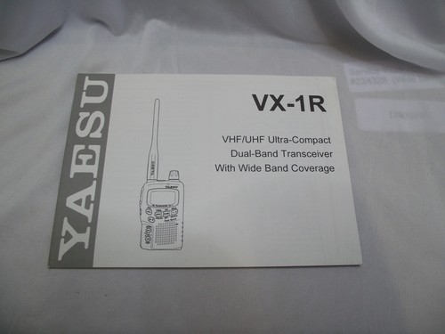 Yaesu operation manual - vx-1r,