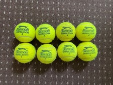 8× Used Slazenger Wimbledon Tennis Balls For Casual Play EX COMPETITION/MATCH