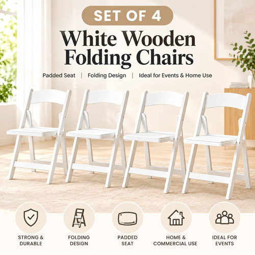 Set white wooden - 4,
