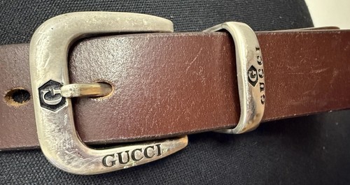 Gucci vintage belt brown one - vintage,