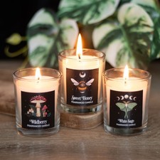 Set 3 Dark Forest Votive Wildberry Spiced Honey White Sage Scented Gift Candles