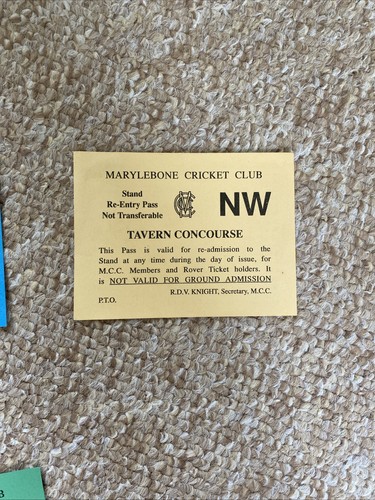 Ticket stub entry - stub, re-entry