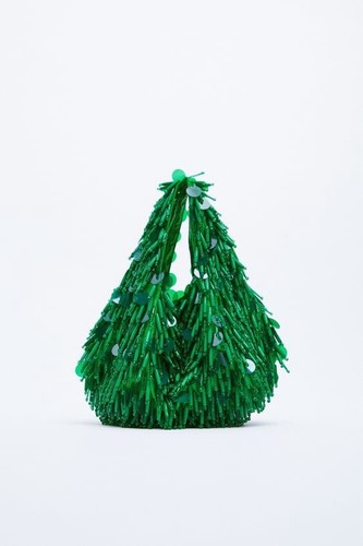 Zara green beaded - green, sequin
