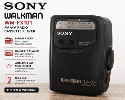 Sony walkman fx101 am - wm-fx101, fm/am