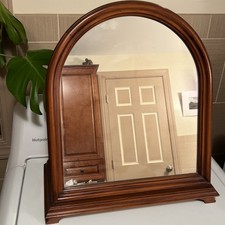 Vintage Wood Vanity Shaving