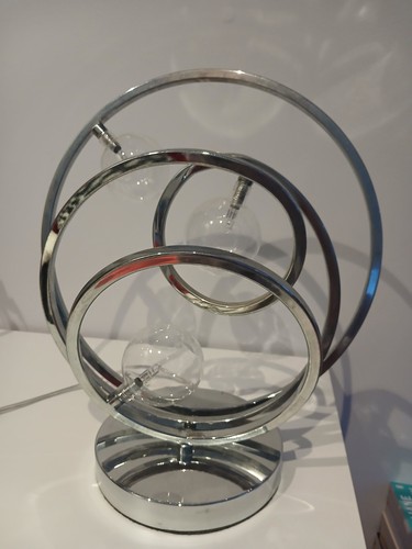 Unusual lamp with three bulbs - lamp,