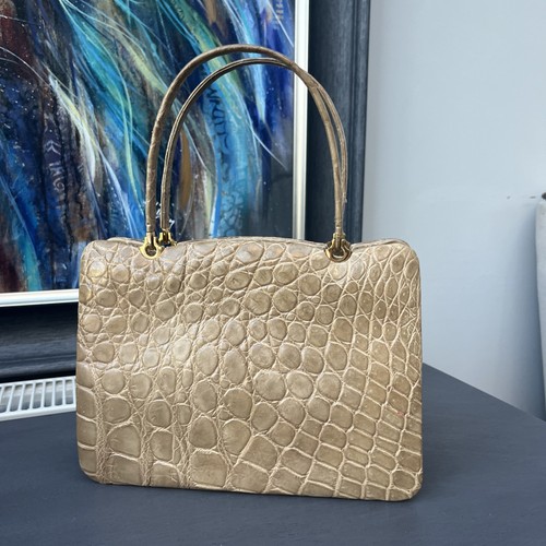 Faux crocodile vintage - vintage, handbag