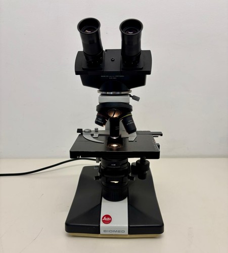 Leitz biomed microscope with - leitz,