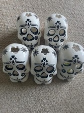 Set of 5 Day of Dead Skull